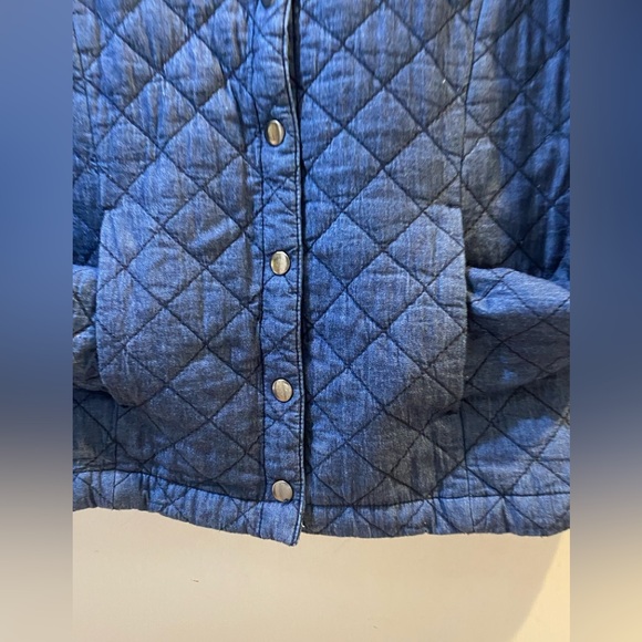 Petite medium Quilted indigo blue jacket. - Picture 4 of 13